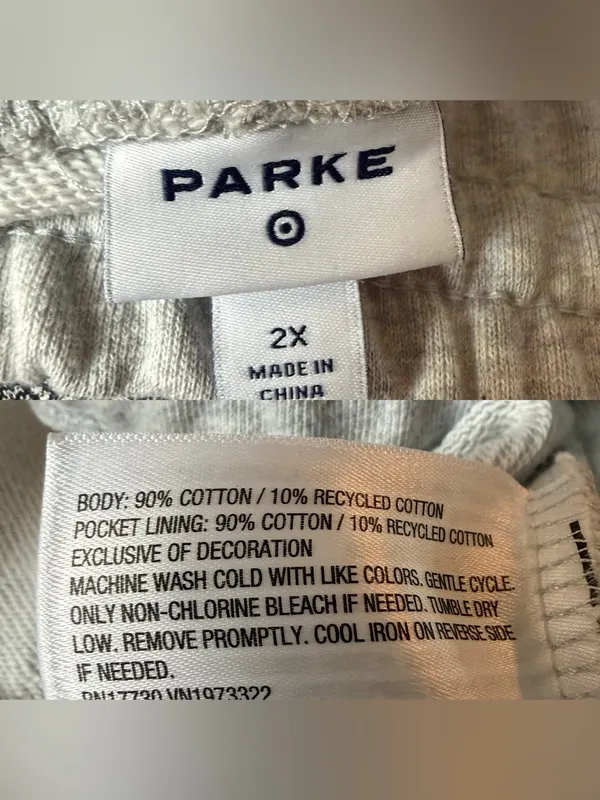 NWT PARKE for Target Women’s Lounge Sweat Shorts Gray Grey Plus Size 2X - Image 10