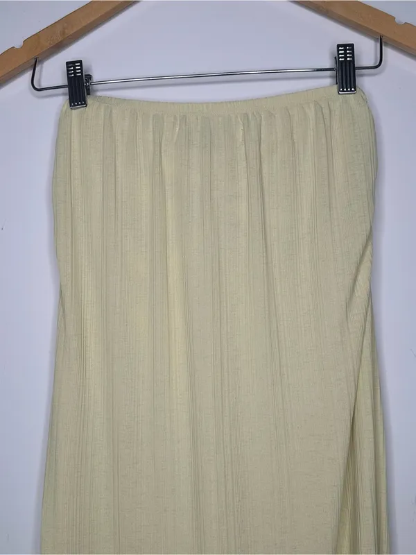 FP Beach Free People Yellow Convertible Midi Dress Maxi Skirt Small - Image 6