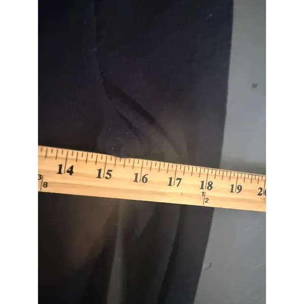 GAP Rib Henley Long Sleeve Shirt Black Slim‎ Fit Curved Hem Small - Image 5
