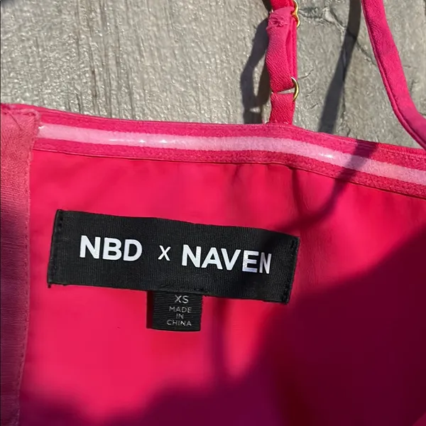 NBD Hot Pink romper - Image 2