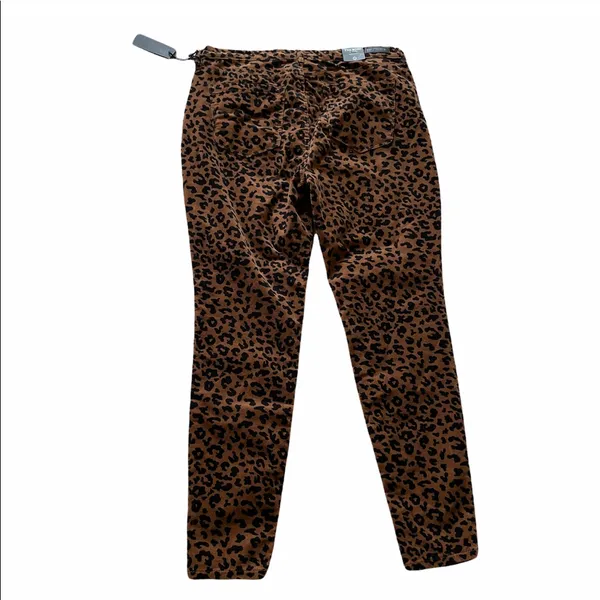 NWT BlankNYC Leopard Corduroy Mid-Rise Skinny Jeans SZ-31 Brown Black - Image 8