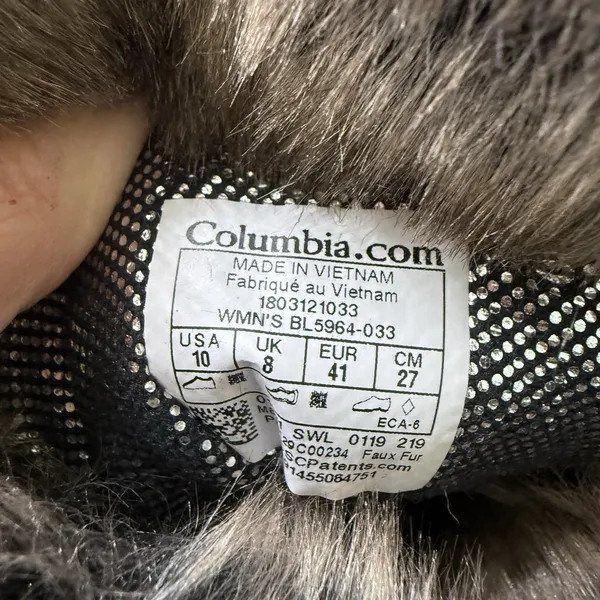 Columbia Women's Waterproof Winter Snow Boots‎ Faux Fur Lined Gray Size 10 - Image 4