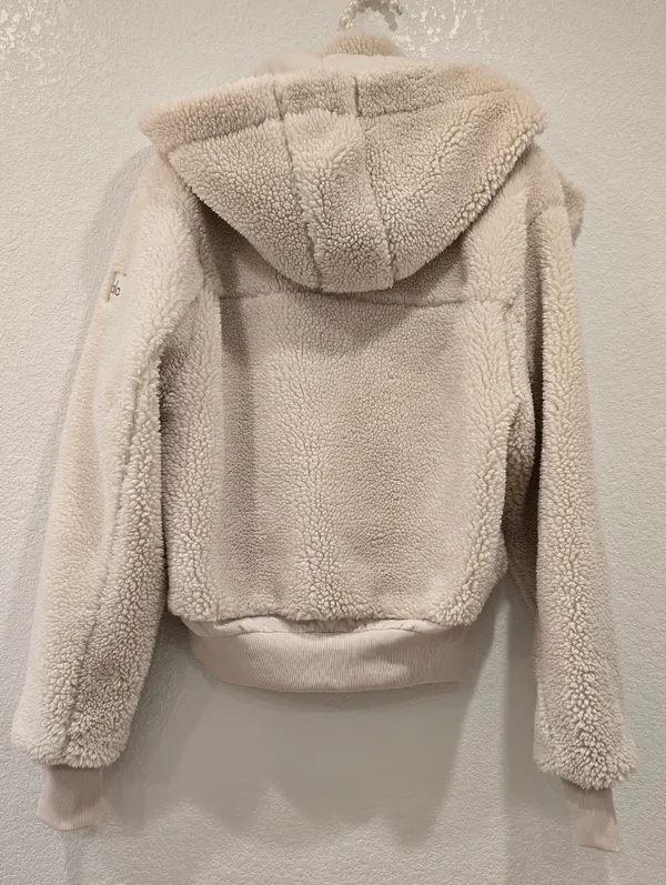 Alo Yoga Foxy Sherpa Jacket - Bone XS - Image 5