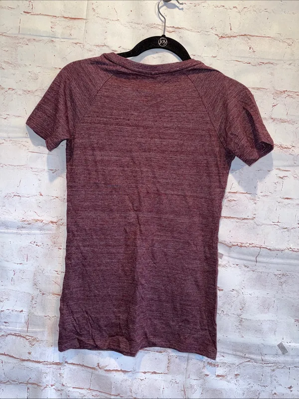 Adidas Arizona State Sun Devils V-neck Tee Maroon Gold Small - Image 3