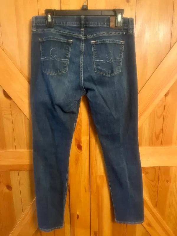 Lucky Brand Sofia Skinny Jeans Womens Size 10/30 Blue Medium Wash Stretch 30x27 - Image 3
