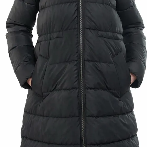 🆕 🌹🧥$495 Barbour Franchesca Winter Black Parka Jacket Puffer Coat UK 12 | US 8 - Image 10