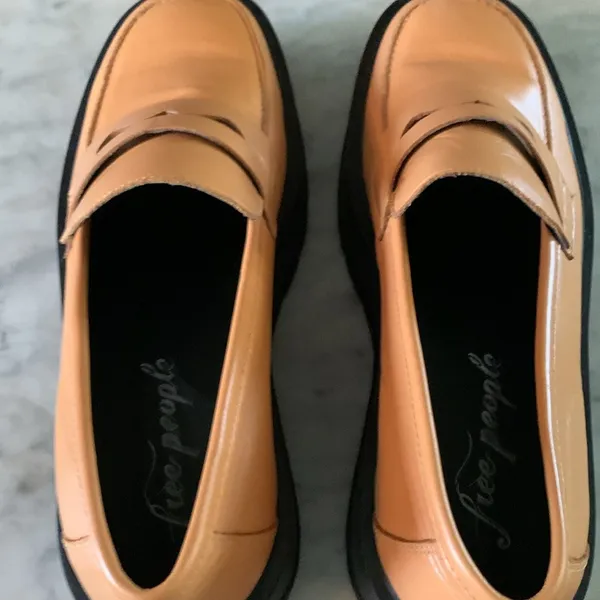 Free People Nico Platform Leather Loafer Creepers Size 41 - Image 10