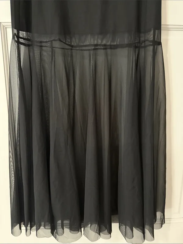 Sinsay Black Sheer Mermaid Maxi Skirt Sexy Mesh Mermaid Long Size XS - Image 8