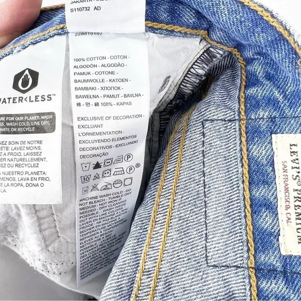 NWT Levi's Wedgie Icon Straight Leg Jeans 29 Athens Asleep Model‎ Off Duty - Image 8