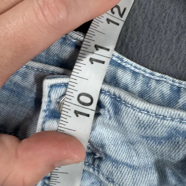 Old Navy Extra High-Rise Sky-Hi Wide Leg Jeans Womens 0 Blue Light Stretch Denim - Image 11