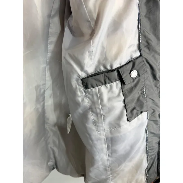 Calvin Klein Puffer Coat Quilted Down Fill Women's XL Gray Cozy Winter Read - Image 4