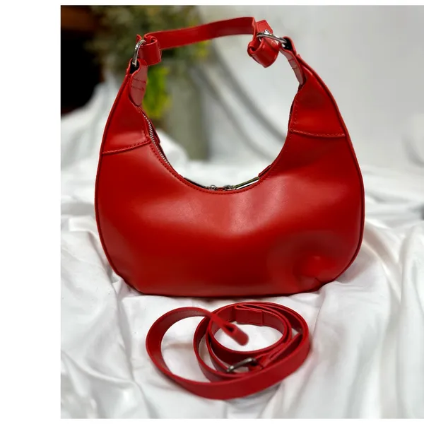 8 Other Reasons Delphine Double Buckle Shoulder bag Red / Silver - Image 10