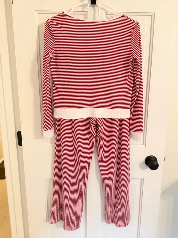 Rachel Ashwell Red White Striped Pajama Set‎ Women’s S/P Cozy Loungewear - Image 7