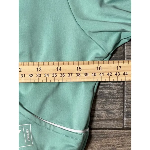 Gymshark Womens‎ XS Mint Green Cropped Track Jacket Full Zip B1A1P Athletic Yoga - Image 5