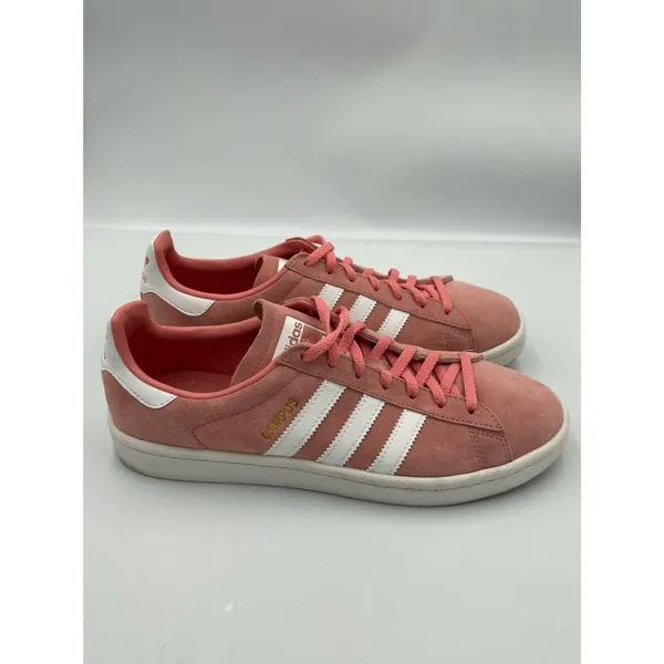 Adidas Campus Pink Suede Sneakers Womens 9.5 Casual Retro Streetwear Skater - Image 4