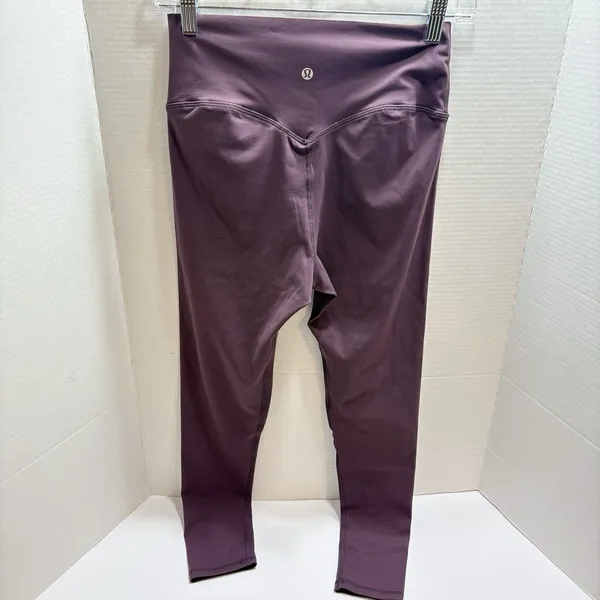 Lululemon Womens Leggings Purple Wunder Under High Rise Pull On Workout Size 6 - Image 3