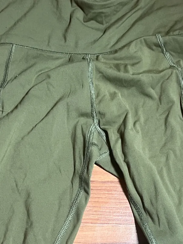 Aeropostale High-Waist Olive Green Active Leggings small - Image 2