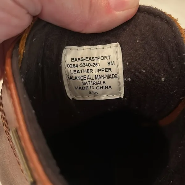 G.H.Bass Waterproof Bean Boots Brown Size 8 - Image 4