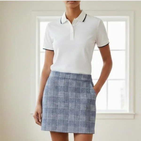 Ralph Lauren Polo Golf Glen Plaid Skirt Geo Skort Size XS Houndstooth Tennis - Image 3