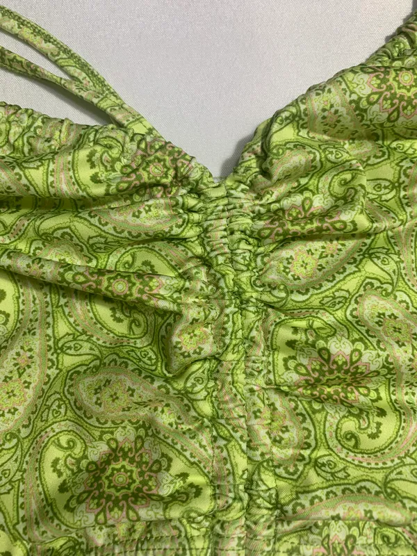 Lime Crop top.  Size 2 - Image 2