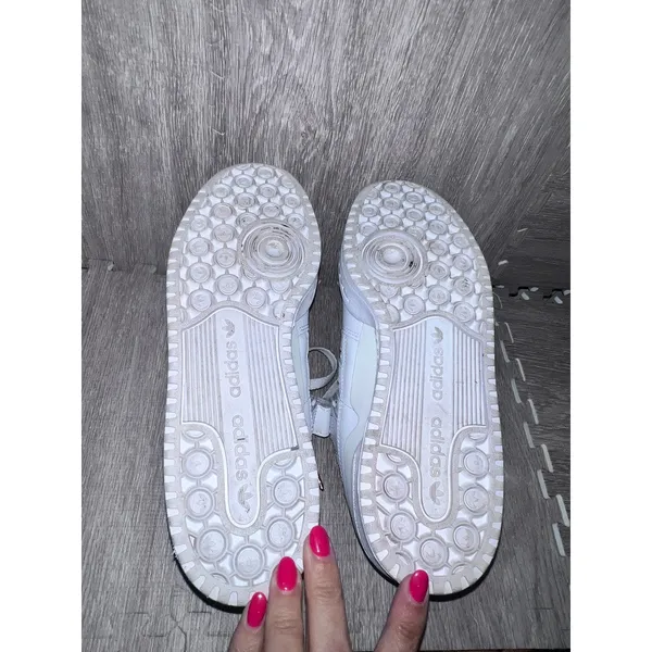 Adidas Women's Forum Low Sneakers White Rose‎ Gold Size 8.5 Casual - Image 9