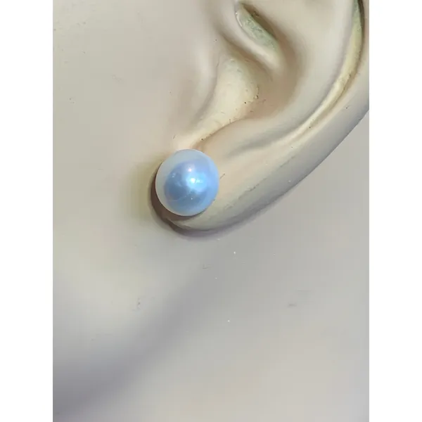 Sterling Silver AAA Pearl Earrings. Bridal Pearl Earrings. Fresh Water Pearls. - Image 2