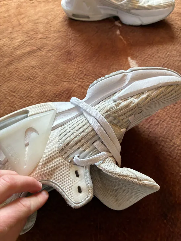 Nike LeBron Witness 6 basketball shoes in the "Summit White Metallic Pewter" Size 8.5 men Some wear and tear still able to be worn and an awesome shoe! - Image 6