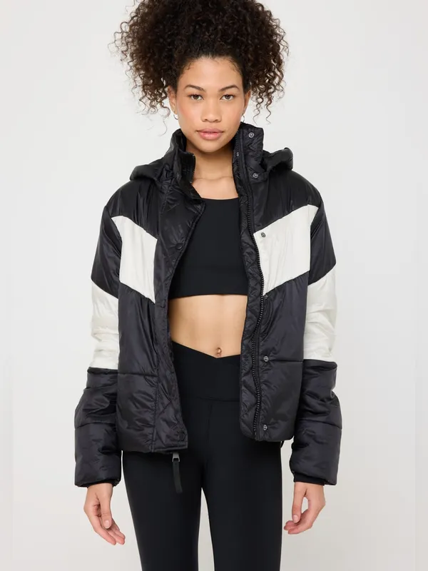 SPIRITUAL GANGSTER NWT Women’s Aero Puffer Jacket Black, Medium ($248) - Image 10