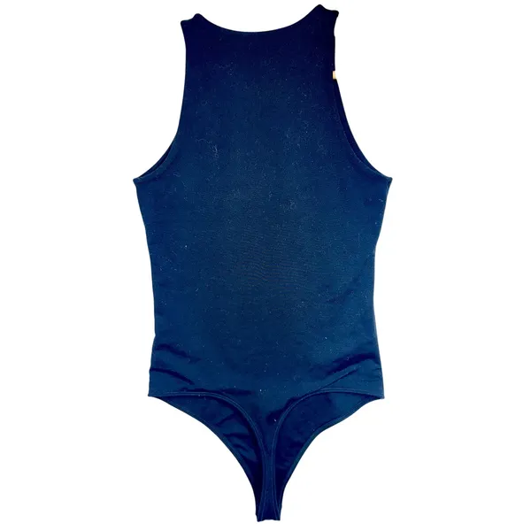 Abercrombie & Fitch Soft AF Black High Neck Sleeveless Tank Bodysuit Top Size S - Image 3