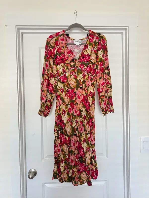 Sam Edelman Pink and Green Floral Dress - Image 2