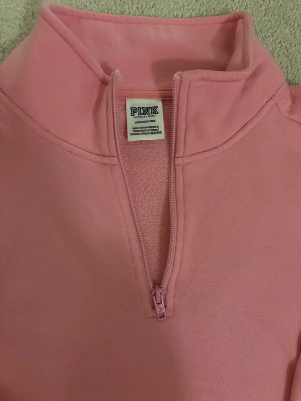 PINK Victoria's Secret Quarter-Zip Sweatshirt - Image 2
