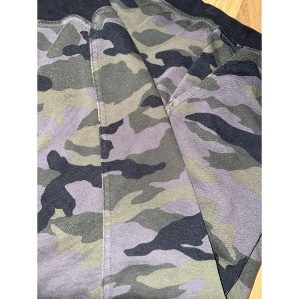 Nike Women's Sz Small S Camo Work-Out Pants Cotton Joggers Purple Green Black‎ - Image 7