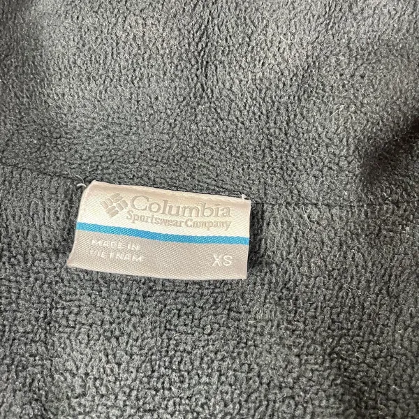 Columbia Vest Womens XS Black Quilted Puffer Full Zip Snaps Fleece Lined Pockets - Image 4