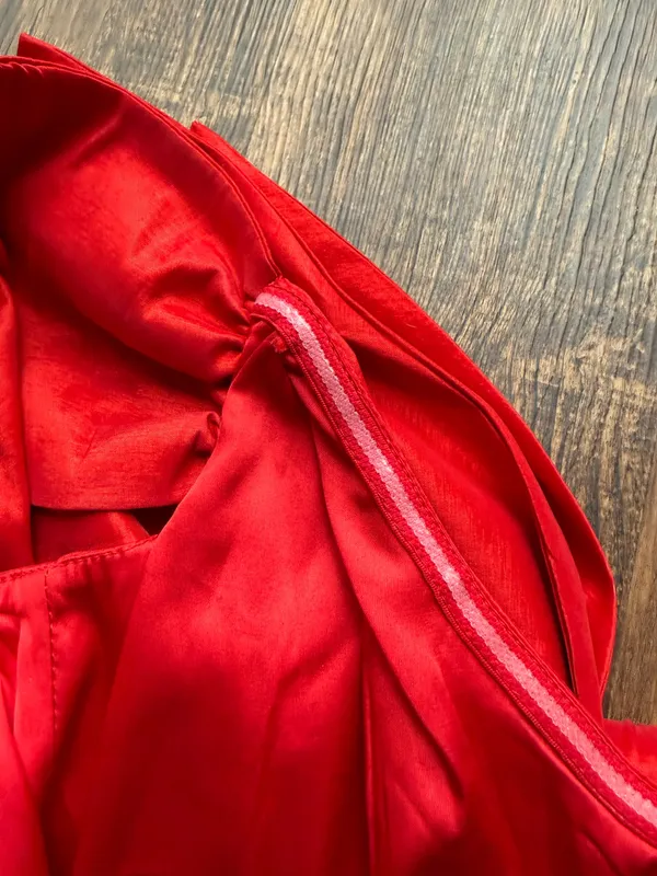 Women’s Bardot Red Bow Off The Shoulder Mini Dress in Fire Red - Size XS - Image 8