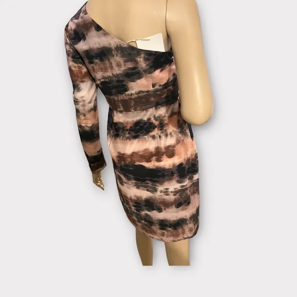 Molly Bracken Premium Brown‎ Ice Maiden One Shoulder Cocktail Dress - Image 4