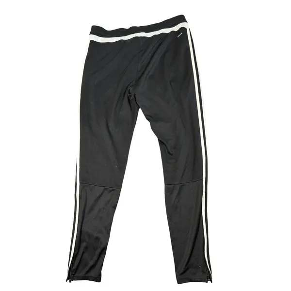 Adidas Climacool Track Pants Womens Medium Black 3 Stripe Zip Ankle Athletic - Image 7