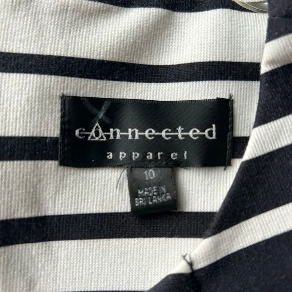 Connected Apparel Striped Dress 10 Career Professional Classy - Image 4