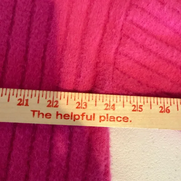 Aerie Womens Sweater S Pink Oversized Ribbed Knit Balloon Sleeve Slit Cuff - Image 8