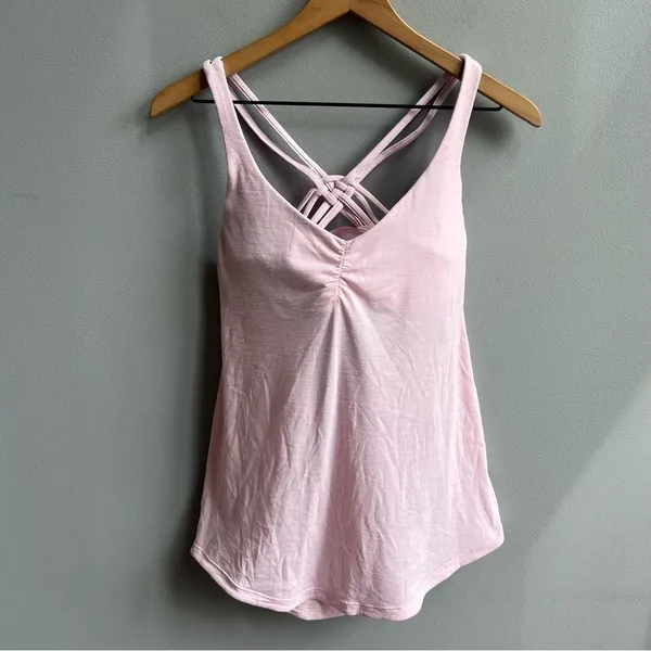 Lululemon Knot Your Typical Tank Medium Support A/B Cup Heathered Pink Pearl 6 - Image 5