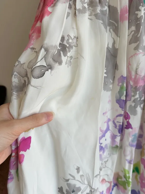 Amanda Uprichard Mai Tai Dress, Size Large, Floral Silk Garden Party Mini Dress - Image 15