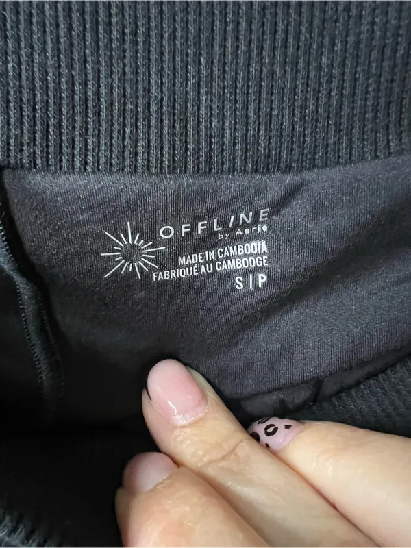 OFFLINE by Aerie NWT Black Cloud Fleece Bubble Skort Athleisure - Image 5