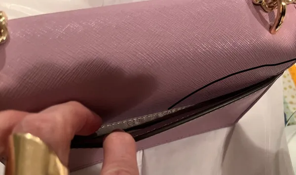 Tory Burch Emerson mini Bag Dusty Violet Leather - Image 7