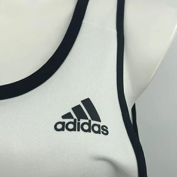 Adidas white with black trim tank - Image 3