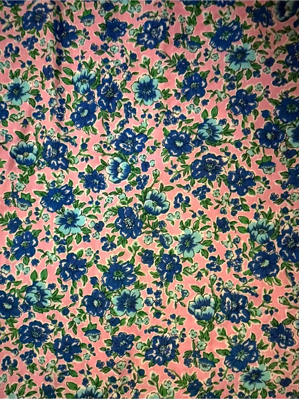 Ralph Lauren ditsy floral Pink Blue button-down shirt Size Large 100% Cotton - Image 2