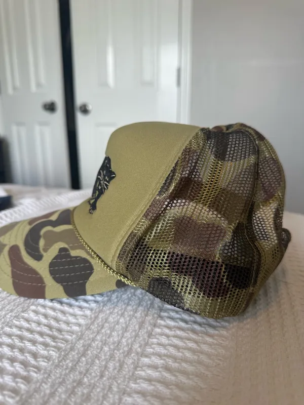 black panther camo trucker hat Green - Image 5