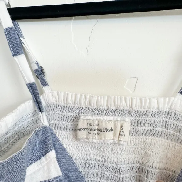 Abercrombie & Fitch | Vintage Y2K 100% Cotton Striped Cropped Tank Top‎ - Image 3