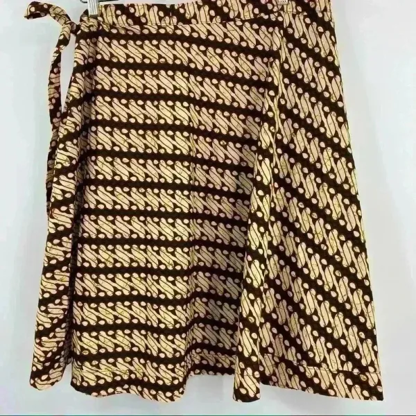 Tropiko‎ By Kultura Brown and Beige Wrap Skirt Size OS - Image 2