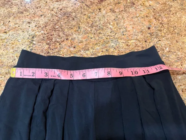 JLUXLABEL Black Double-Lined Pleated Wide Leg Palazzo Pants High Waist - Size S - Image 6