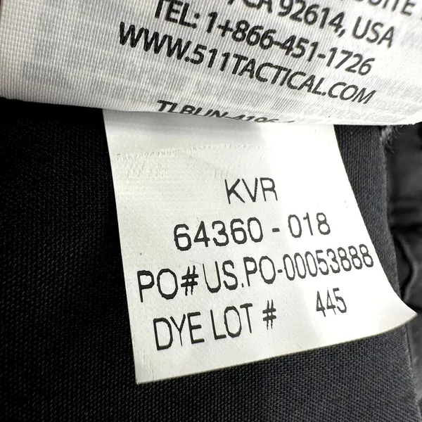 5.11 Tactical Taclite Pro Ripstop Pants 8-Pocket Straight Leg Charcoal 10 NWT - Image 8