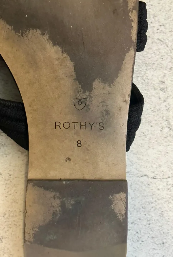 Rothy’s Black Triple Band Sandals Size 8 - Image 4